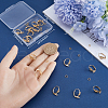 Beebeecraft 20Pcs Brass Leverback Earring Findings FIND-BBC0003-19G-3