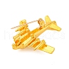 Zinc Alloy Crystal Rhinestone Brooch JEWB-U010-03G-02-2