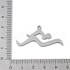 Non-Tarnish 304 Stainless Steel Pendants STAS-B062-10P-3