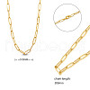 SHEGRACE Brass Paperclip Chain Necklaces JN975A-2