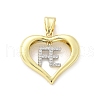 Brass Micro Pave Cubic Zirconia Pendants KK-S511-30GP-01-1