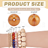   50Pcs 5 Colors Round Food Grade Eco-Friendly Silicone Focal Beads SIL-PH0001-26-2