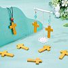  100Pcs Maple Wood Pendants WOOD-NB0001-77-2