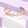 304 Stainless Steel Cuff Bangles BJEW-P355-02G-2