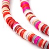 Handmade Polymer Clay Beads Strands CLAY-R089-4mm-T05C-6