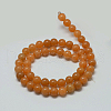 Natural Red Aventurine Stone Round Bead Strands G-P075-49-6mm-2