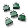 Synthetic Malachite Pendants KK-E274-01P-018-1