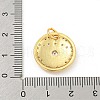 Rack Plating Brass Micro Pave Cubic Zirconia Pendants KK-P277-26G-02-3