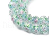 Handmade Foil Lampwork Beads Strands FOIL-S136-001G-3