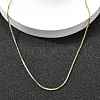 1MM Brass Box Chain Necklaces NJEW-Z083-01G-1