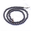 Natural Ebony Wood Beads Strands X-WOOD-P011-03-6mm-2