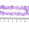 Spray Painted Transparent Glass Beads Strands X-GLAA-P060-01A-12-4