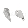 Non-Tarnish 201 Stainless Steel Stud Earrings Finding STAS-B035-04P-1