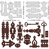 Hinge Carbon Steel Cutting Dies Stencils DIY-WH0309-947-2