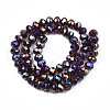 Electroplate Glass Beads Strands EGLA-A034-T1mm-B30-2