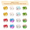 360Pcs 8 Colors Transparent Spray Painted Glass Beads Strands GLAA-YW0001-48-2