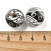 Halloween Series Wood European Beads WOOD-U002-01B-3