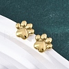 Dog Paw Print 304 Stainless Steel Pendant Necklaces & Bracelets & Stud Earrings Sets for Women SJEW-C004-20G-4