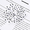 White Opaque Acrylic Beads SACR-YW0001-16B-7