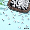 Acrylic Horizontal Hole Letter Beads OACR-YW0002-08D-1