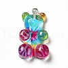 Translucent Resin Pendants CRES-K010-01B-1