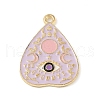 Tarot Style Alloy Eanaml Pendants PALLOY-S184-02G-A-1