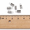 Tarnish Resistant 304 Stainless Steel Folding Crimp Ends X-STAS-R065-36-3