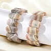 Oval Natural Lace Agate Beads Stretch Bracelets for Women Men BJEW-C097-04B-3