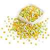 Opaque Glass Round Seed Beads GLAA-TAC0025-07B-07-2
