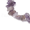 Natural Amethyst Chips Stretch Bracelets for Women Men BJEW-JB11341-08-4