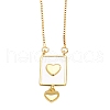 Brass Enamel Pendant Necklaces PW-WG56942-05-1