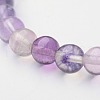 Natural Fluorite Beaded Stretch Bracelets X-BJEW-F202-05-2