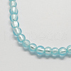 Handmade Silver Foil Glass Beads FOIL-R054-5-2
