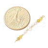 Faceted Round Natural Gold Rutilated Quartz & Yellow Opal & Potato Natural Cultured Freshwater Pearl Beaded Connector Charms PALLOY-JF03531-08-4