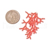 Handmade Glass Seed Beaded Coral Pendants PALLOY-MZ00765-01-2