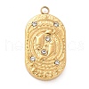 304 Stainless Steel Pendants STAS-F349-03G-08-1