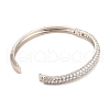 Brass Micro Pave Cubic Zirconia Bangles BJEW-F416-01P-3