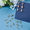 Unicraftale 30Pcs 3 Style 304 Stainless Steel Stud Earring Findings STAS-UN0022-73-2