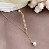 Adjustable Slider Stainless Steel Cable Chain Lariat Necklaces WG8F6BD-01-5