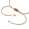 3Pcs Shell Beaded Teardrop Pendant Necklaces NJEW-TA00179-6