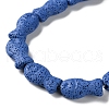Fish Dyed Natural Lava Rock Beads Strands G-O126-01A-04-3