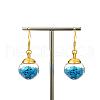 Fashionable Classic Tassel Round Brass Dangle Earrings XV9210-3