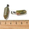 Natural Unakite Pendants G-Z067-07P-20-4