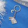Wolf Tibetan Style Alloy Keychains KEYC-JKC01164-1