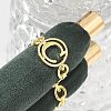 Brass Open Cuff Rings for Women RJEW-K289-01G-C-1