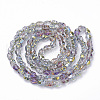 Electroplate Glass Beads Strands EGLA-T005-02A-2