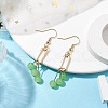 Imitation Jade Glass Dangle Earrings EJEW-JE05924-03-2