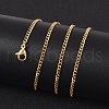 Unisex Casual Style 304 Stainless Steel Twisted Chain Necklaces STAS-O037-16G-4