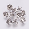 Tarnish Resistant 201 Stainless Steel Cup Peg Bails Pendants STAS-I088-M-01P-1
