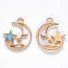 Alloy Enamel Pendants ENAM-S121-062C-1